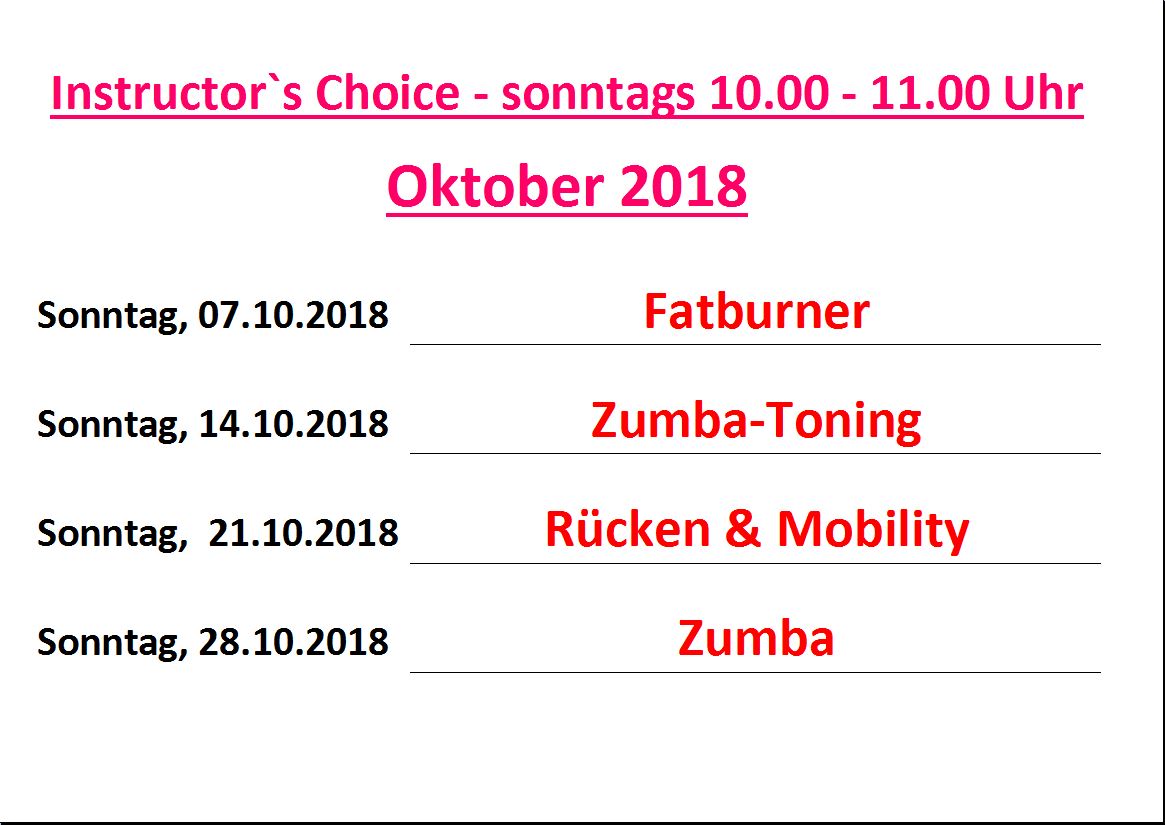 IC Sonntags Oktober 2018